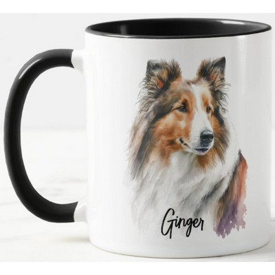 Sheltie Dog Breed Personalized Mug