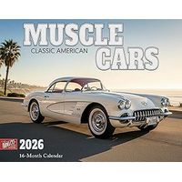 Classic American Muscle Cars 2026 Wall Calendar