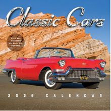 Classic Cars 2026 Wall Calendar