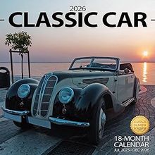 Classic Car 2026 Wall Calendar