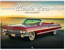 Classic Cars 2026 Wall Calendar