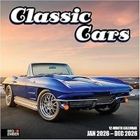 Classic Cars 2026 Wall Calendar