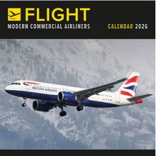 Flight Modern Commercial Airliners 2026 Wall Calendar