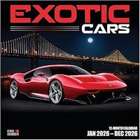 Exotic Cars 2026 Wall Calendar