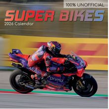 Super Bikes 2026 Wall Calendar