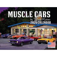 Muscle Cars 2026 Wall Calendar