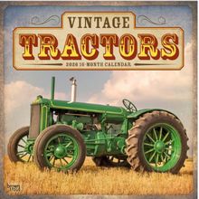 Vintage Tractors 2026 Wall Calendar