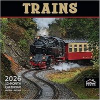 Trains 2026 Wall Calendar