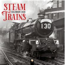 Steam Trains Heritage 2026 Wall Calendar