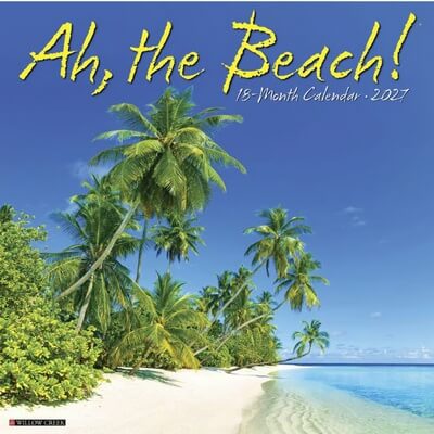 Ah, The Beach 2027 Wall Calendar