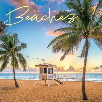 Beaches 2027 Mini Wall Calendar