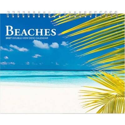 Beaches 2027 Double View Easel Desk Calendar
