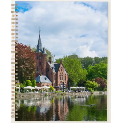 Small Castle near lake in Bruges, Belgium Planner