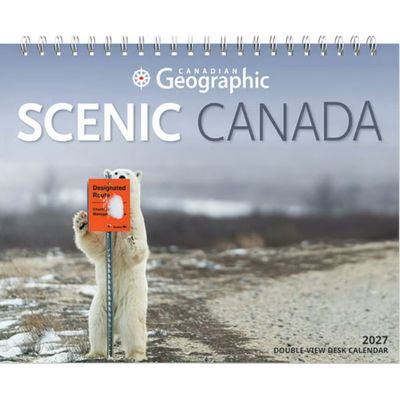 Canadian Geographic Scenic 2027 Easel Desk Calendar