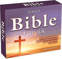 Daily Bible Trivia 2026 Wall Calendar