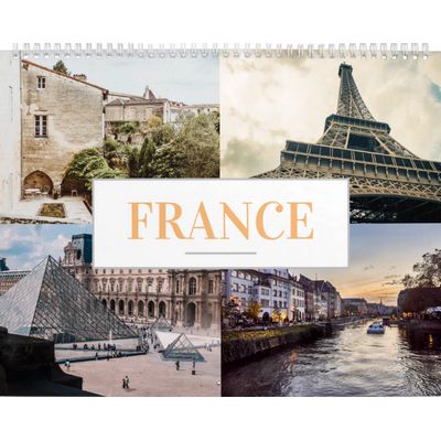 France Wall Calendar