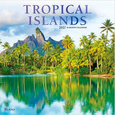 Tropical Islands Plato 2027 Wall Calendar