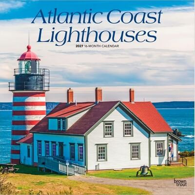 Atlantic Coast Lighthouses 2027 Wall Calendar