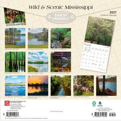 Mississippi Wild and Scenic 2027 Wall Calendar