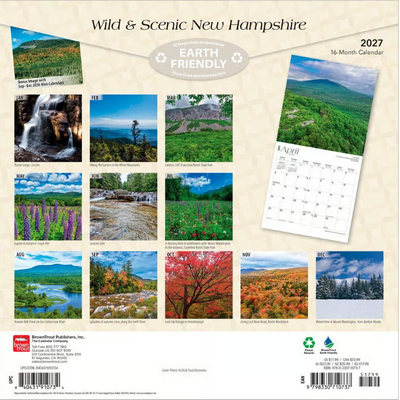 New Hampshire Wild and Scenic 2027 Wall Calendar