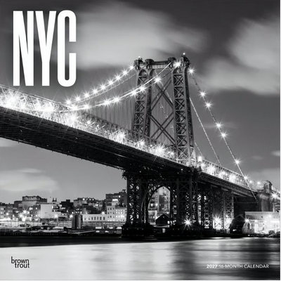 New York City Black and White 2027 Wall Calendar
