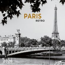 Paris Retro 2026 Wall Calendar