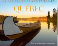 Quebec Double 2026 Easel Desk Calendar