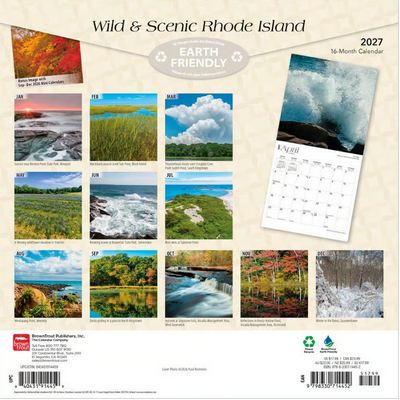 Rhode Island 2027 Wall Calendar