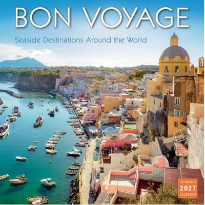Bon Voyage Seaside Around World 2027 Wall Calendar