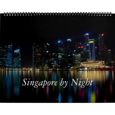 Singapore By Night Wall Calendar