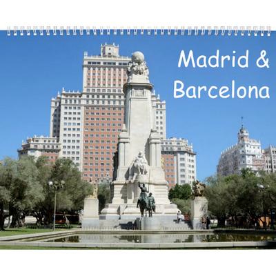 Madrid & Barcelona Wall Calendar