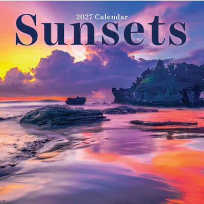 Sunsets 2027 Wall Calendar
