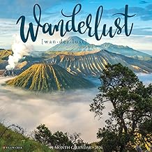 Wanderlust 2026 Wall Calendar
