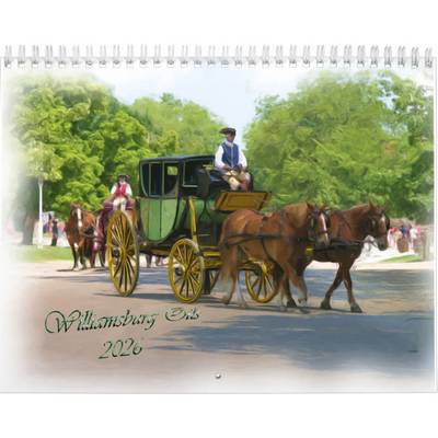 Williamsburg Oil Wall Calendar