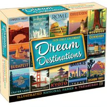 Dream Destinations 2026 Desk Calendar