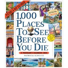 1000 Places To See 2026 Wall Calendar