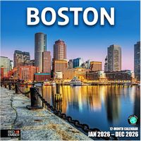 Boston 2026 Wall Calendar