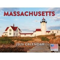 Massachusetts 2026 Wall Calendar